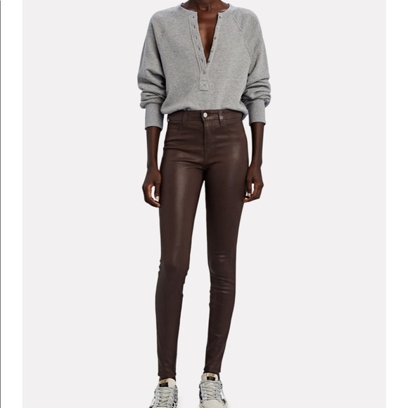 L'AGENCE : MARGUERITE COATED SKINNY JEANS - Picture 1 of 4